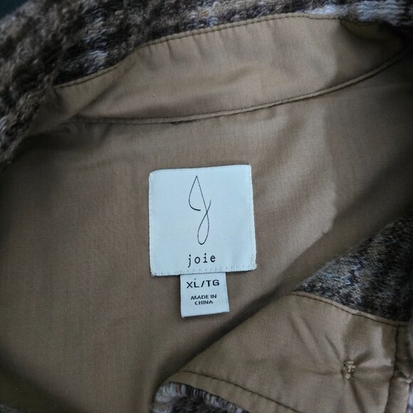 Joie Plaid Shacket - Size Extra Large - Picture 4 of 7